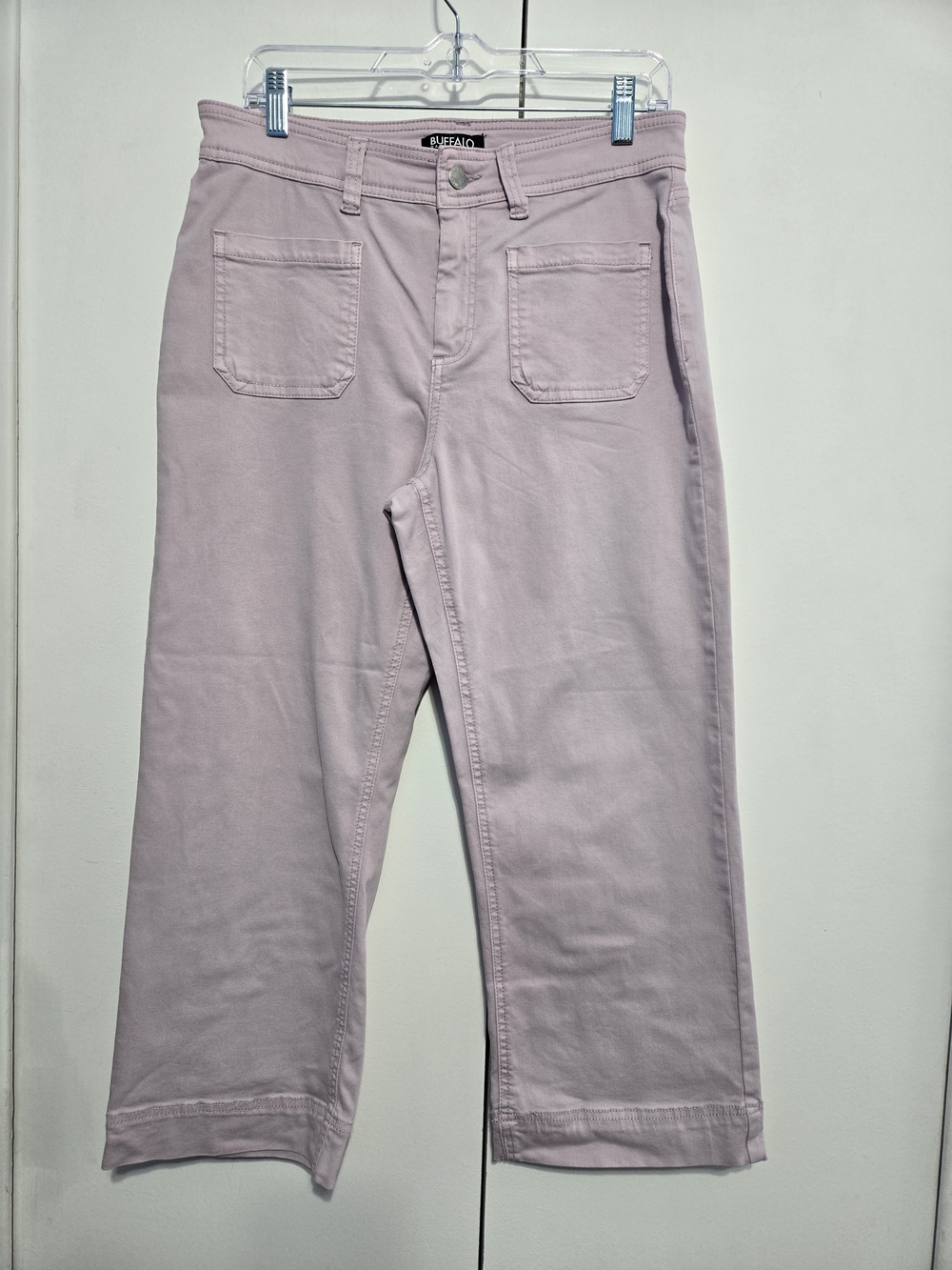 Buffalo David Bitton Brigette Crop Pants 10/30‎ High Rise Stretch Lavender